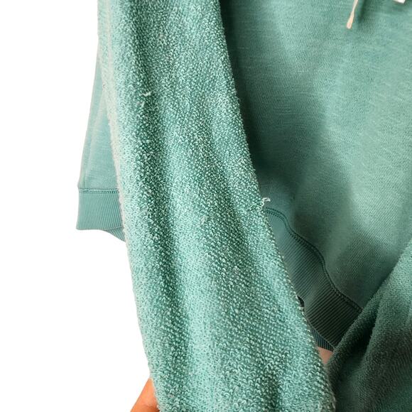 American Eagle Sweater Womens Large Blue Turquoise Sea Foam Green Cowl Neck - Picture 5 of 7